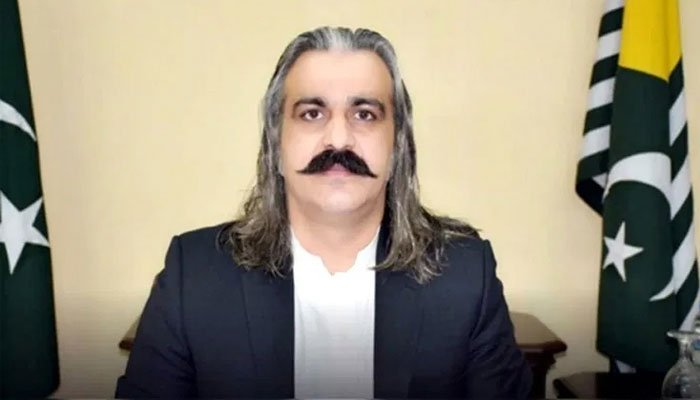 KP CM Ali Amin Gandapur demands CEC’s resignation in fiery victory speech